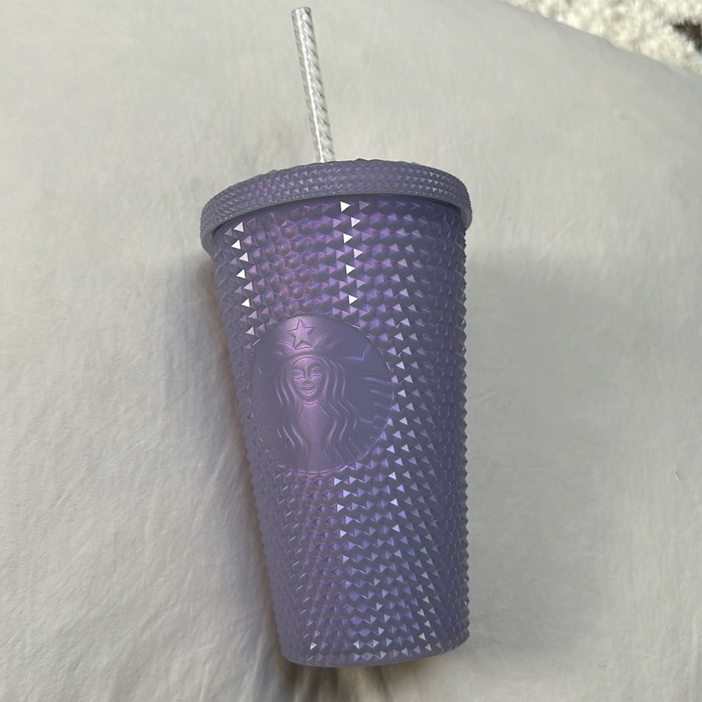 Starbucks 2021 Studded Winter Holiday Icy
Lilac Bling Tumbler Grande 16oz NEW